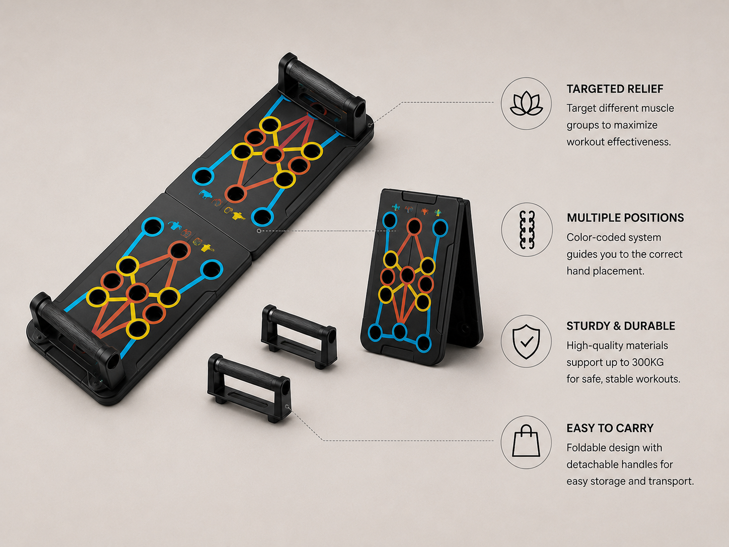 Adjustable Push Up Board
